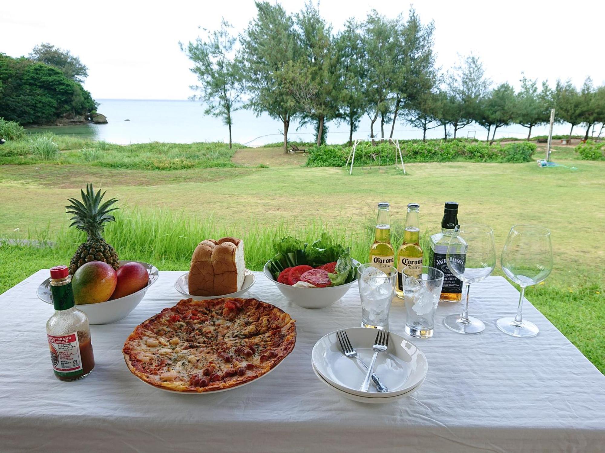 Garden Beach House Motobu Kamer foto
